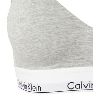 Calvin Klein Underwear Podprsenka  sivá melírovaná / čierna / biela 8