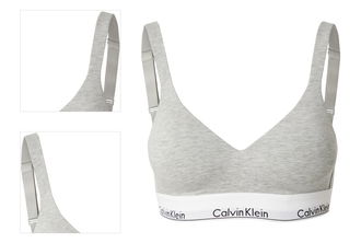 Calvin Klein Underwear Podprsenka  sivá melírovaná / čierna / biela 4