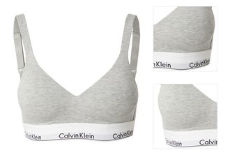 Calvin Klein Underwear Podprsenka  sivá melírovaná / čierna / biela 3