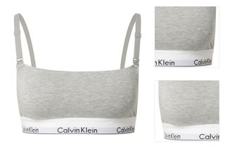 Calvin Klein Underwear Podprsenka  sivá melírovaná / čierna / šedobiela 3