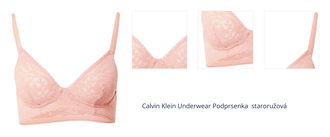 Calvin Klein Underwear Podprsenka  staroružová 1