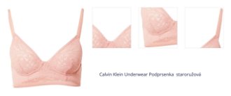 Calvin Klein Underwear Podprsenka  staroružová 1