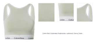 Calvin Klein Underwear Podprsenka  svetlosivá / čierna / biela 1