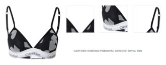 Calvin Klein Underwear Podprsenka  sivá / čierna / biela 1