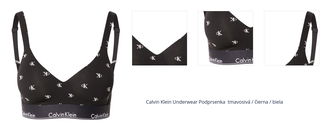 Calvin Klein Underwear Podprsenka  tmavosivá / čierna / biela 1