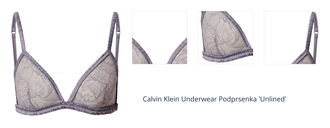 Calvin Klein Underwear Podprsenka 'Unlined'  fialová melírovaná 1