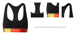 Calvin Klein Underwear Podprsenka 'Pride'  limetková / červená / čierna / biela 1