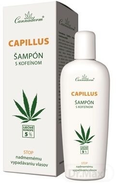 Cannaderm CAPILLUS - šampón na vlasy s kofeínom - na rast vlasov