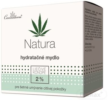 Cannaderm NATURA hydratačné mydlo