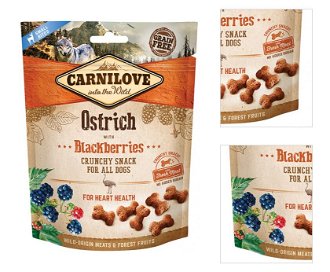Carnilove Dog Crunchy Snack Ostrich with Blackberries with fresh meat 200 g 3