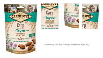 Carnilove Dog Semi Moist Snack carp enriched with thyme 200 g 1