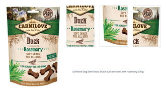 Carnilove Dog Semi Moist Snack duck enriched with rosemary 200 g 1