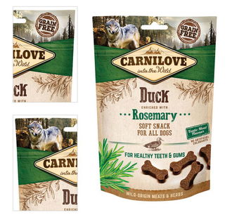 Carnilove Dog Semi Moist Snack duck enriched with rosemary 200 g 4