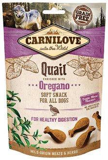 Carnilove Dog Semi Moist Snack quail enriched with oregano 200 g
