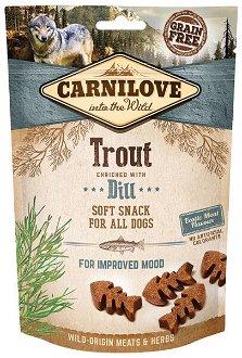 Carnilove Dog Semi Moist Snack trout enriched with dill 200 g