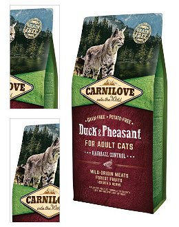 Carnilove Duck and Pheasant Adult Cats - Hairball Control 6kg 4