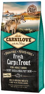 Carnilove Fresh Carp a Trout Shiny Hair a Healthy Skin for Adult dogs 12 kg