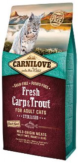 Carnilove Fresh Carp a Trout Sterilised for Adult cats 6 kg
