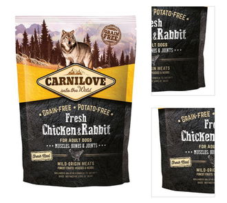 Carnilove Fresh Chicken a Rabbit Muscles, Bones a Joints for Adult dogs 1,5 kg 3