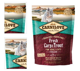 Carnilove Fresh kapor a pstruh pre sterilizovane dospele macky 400 g 4