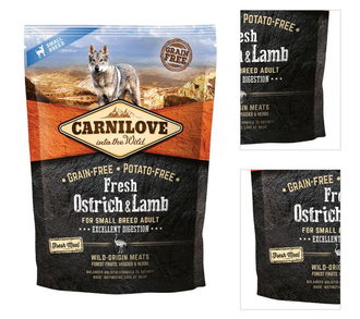 Carnilove Fresh Ostrich a Lamb Excellent Digestion for Small Breed Dogs 1,5 kg 3