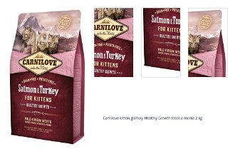 Carnilove kitten granuly Healthy Growth losos a morka 2 kg 1