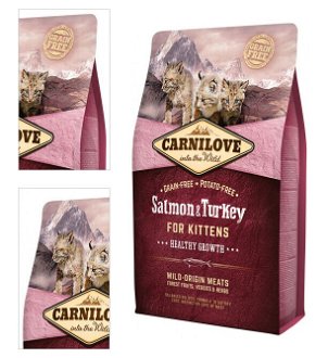 Carnilove kitten granuly Healthy Growth losos a morka 2 kg 4