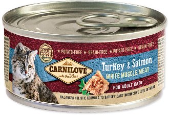 Carnilove konzerva White Muscle Meat cat morka a losos 100 g 2