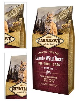Carnilove Lamb and Wild Boar Adult Cats - Sterilised 6kg 4