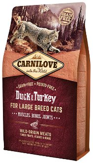 Carnilove Large Breed Cats - Muscles, Bones, Joints granuly kačka a morka 2 kg