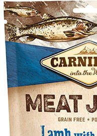 Carnilove maškrty mäsové filetky jahňa a losos 100 g 6
