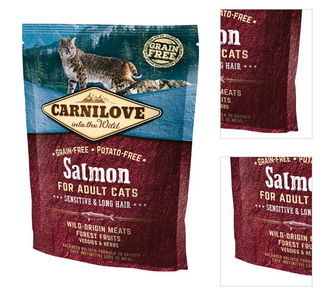 Carnilove Salmon Adult Cats - Sensitive and Long Hair 400g 3