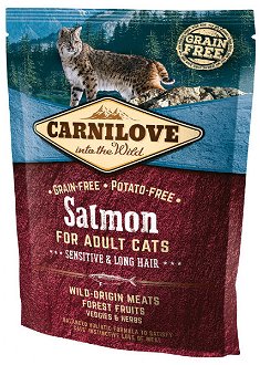 Carnilove Salmon Adult Cats - Sensitive and Long Hair 400g 2