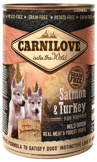 Carnilove Wild Meat Salmon & Turkey pre šteňatá 400 g