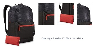 Case Logic Founder 26 l Black camo/brick 1
