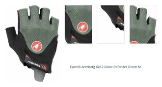 Castelli Arenberg Gel 2 Glove Defender Green M Cyklistické rukavice 1