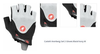Castelli Arenberg Gel 2 Gloves Black/Ivory M Cyklistické rukavice 1