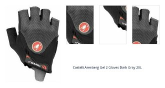 Castelli Arenberg Gel 2 Gloves Dark Gray 2XL Cyklistické rukavice 1