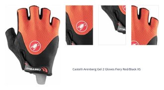 Castelli Arenberg Gel 2 Gloves Fiery Red/Black XS Cyklistické rukavice 1
