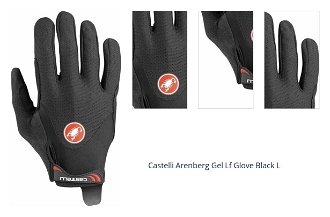 Castelli Arenberg Gel Lf Glove Black L Cyklistické rukavice 1