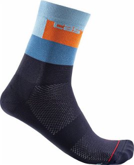 Castelli Blocco 15 Sock Belgian Blue 2XL Cyklo ponožky