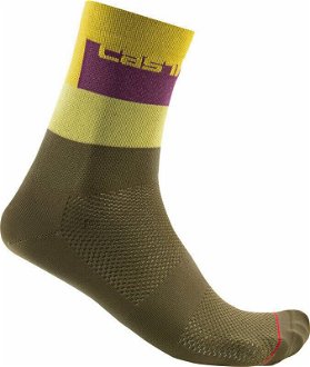 Castelli Blocco 15 Sock Defender Green L/XL Cyklo ponožky 2