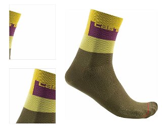 Castelli Blocco 15 Sock Defender Green S/M Cyklo ponožky 4