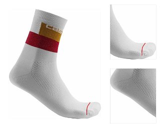 Castelli Blocco 15 Sock Ivory 2XL Cyklo ponožky 3