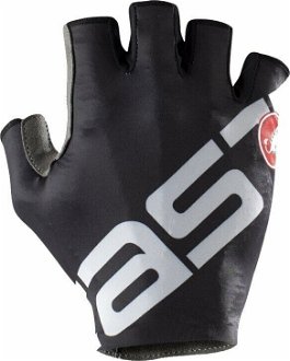 Castelli Competizione 2 Glove Light Black/Silver L Cyklistické rukavice