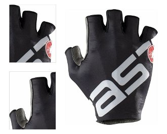 Castelli Competizione 2 Glove Light Black/Silver M Cyklistické rukavice 4