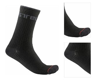 Castelli Distanza 20 Sock Black 2XL Cyklo ponožky 3