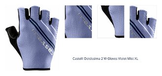 Castelli Dolcissima 2 W Gloves Violet Mist XL Cyklistické rukavice 1