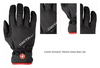 Castelli Entranta Thermal Glove Black 2XL Cyklistické rukavice 1