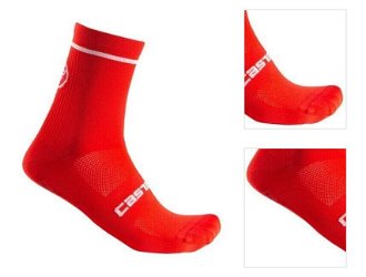 Castelli Entrata 13 Sock Red L/XL Cyklo ponožky 3